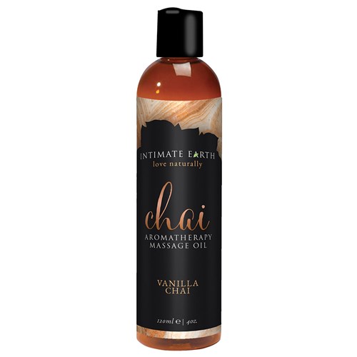 Intimate Earth Aromatherapy Massage Oil vanilla chai