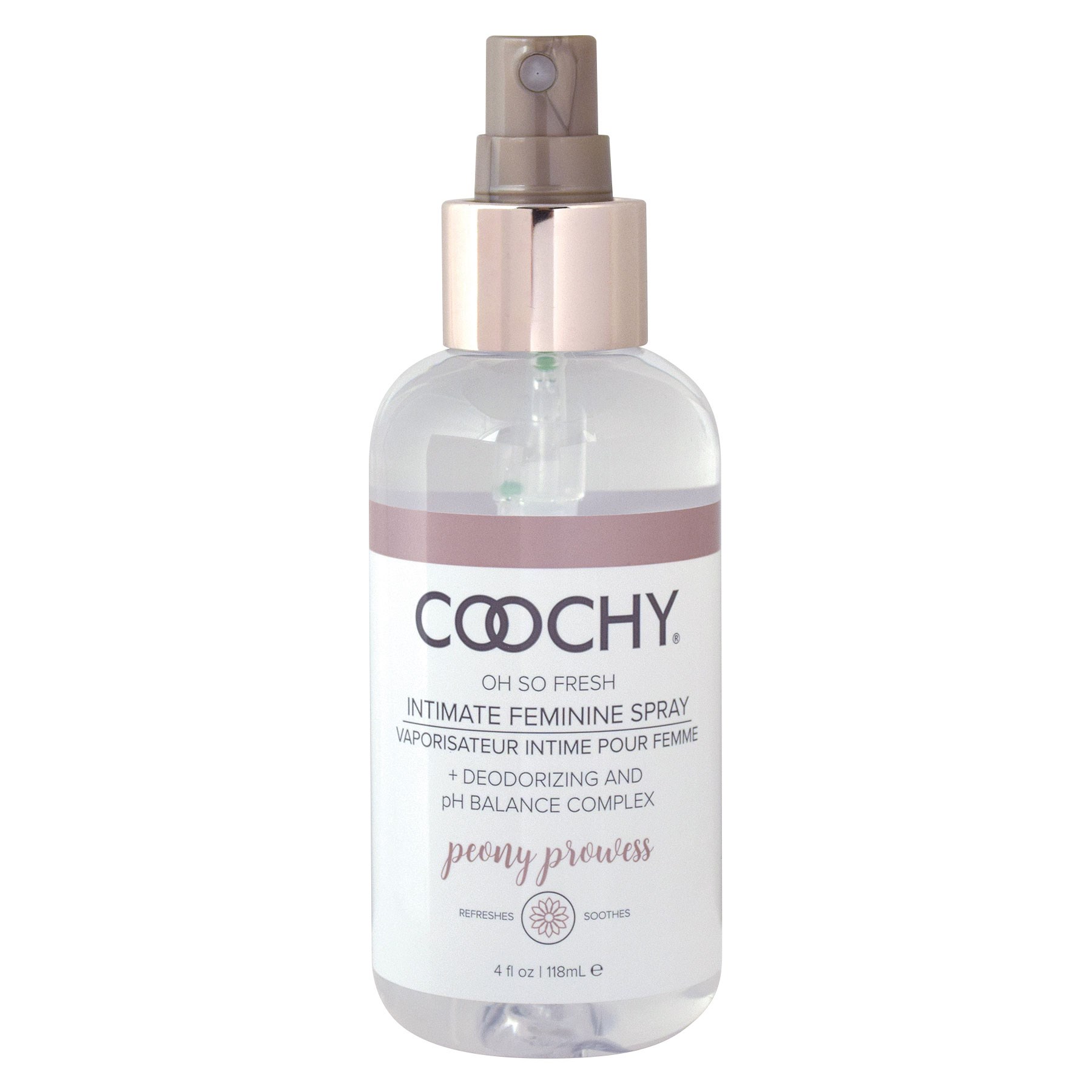 Coochy Intimate Feminine Spray FRONT OF BOTTLE