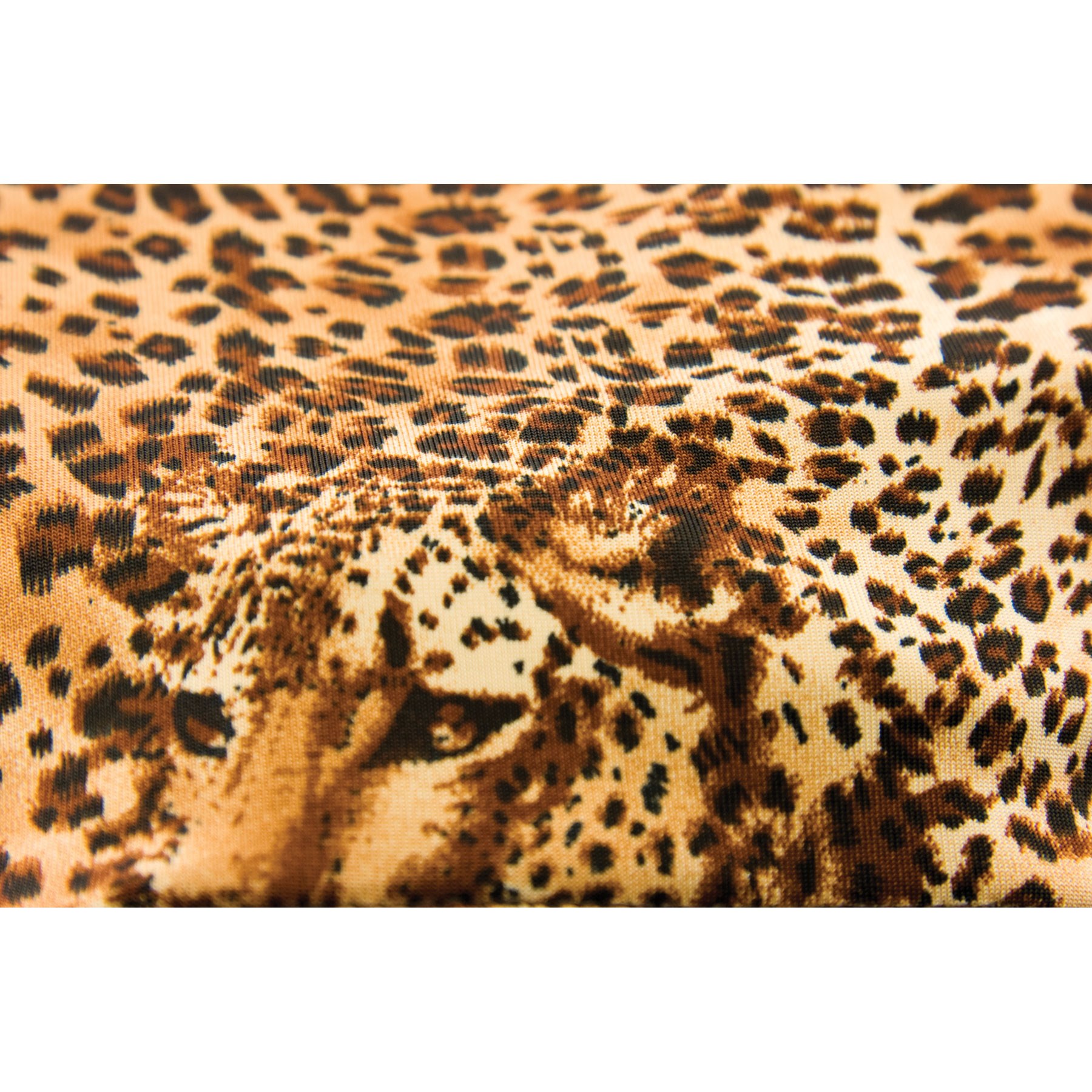 Brown Leopard Shorts material