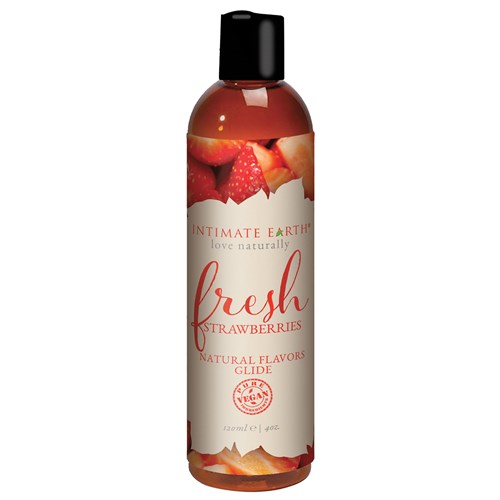 Intimate Earth Natural Flavor Glide Fresh Strawberries