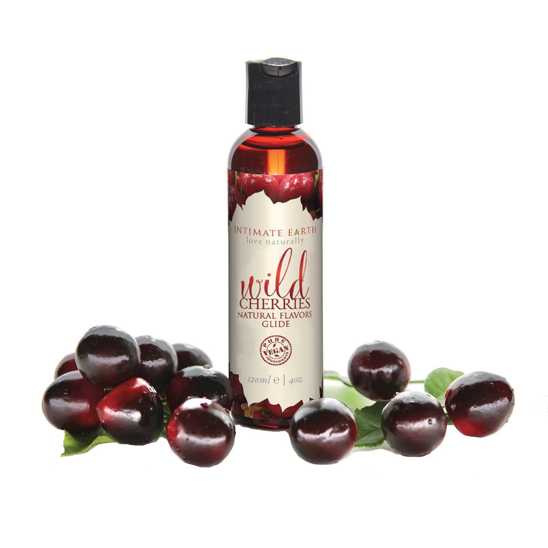 Intimate Earth Natural Flavor Glide wild cherries Mood