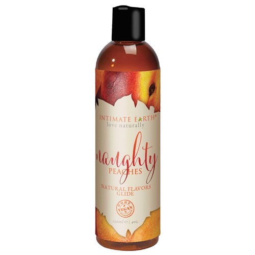 Intimate Earth Natural Flavor Glide peach front bottle