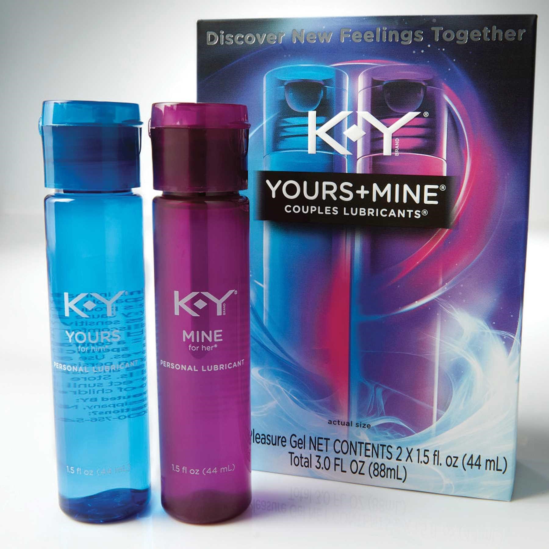 K-Y Yours & Mine Couples Lubricant with package