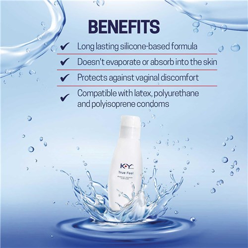 K-Y True Feel Premium Silicone Lubricant benefits