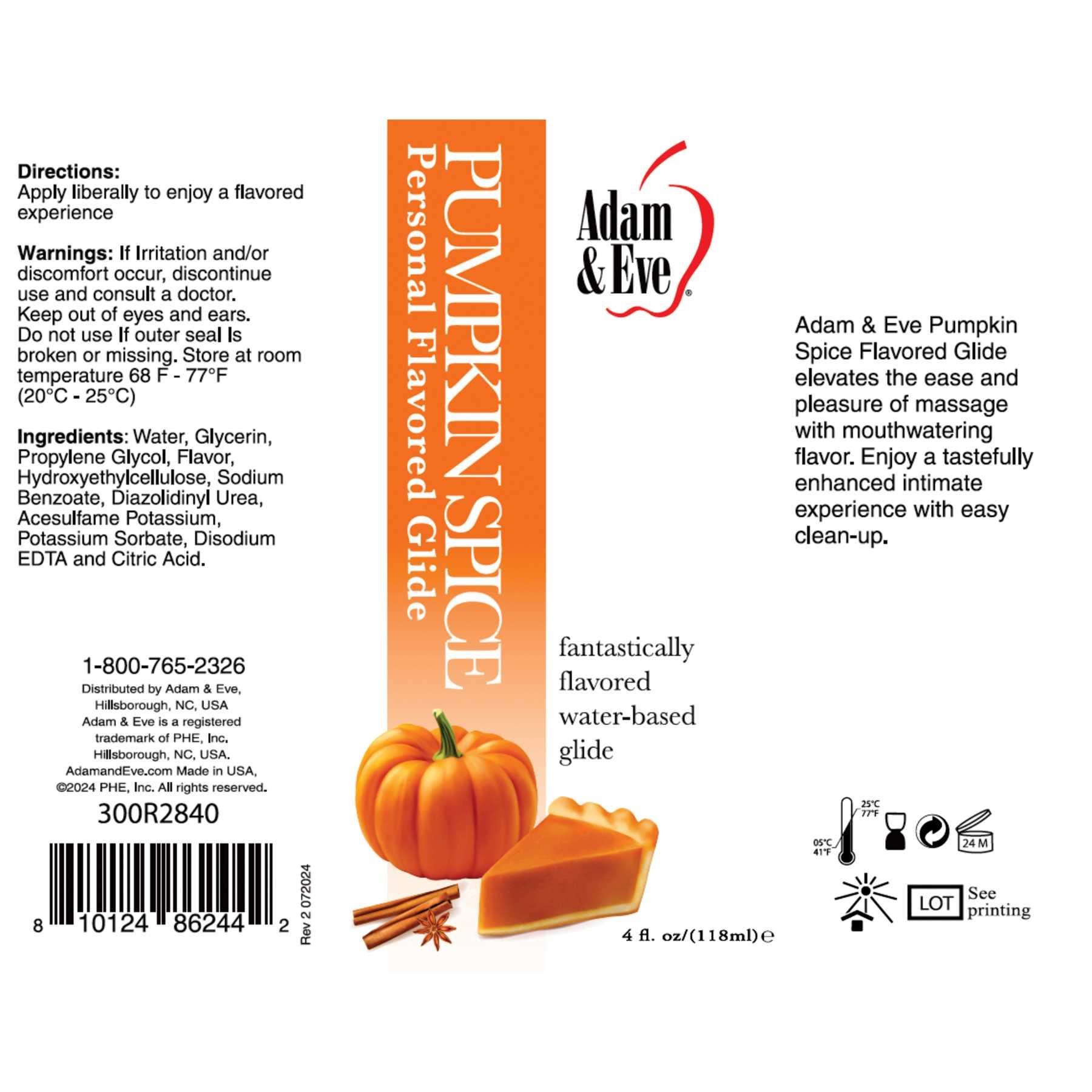 Pumpkin spice label